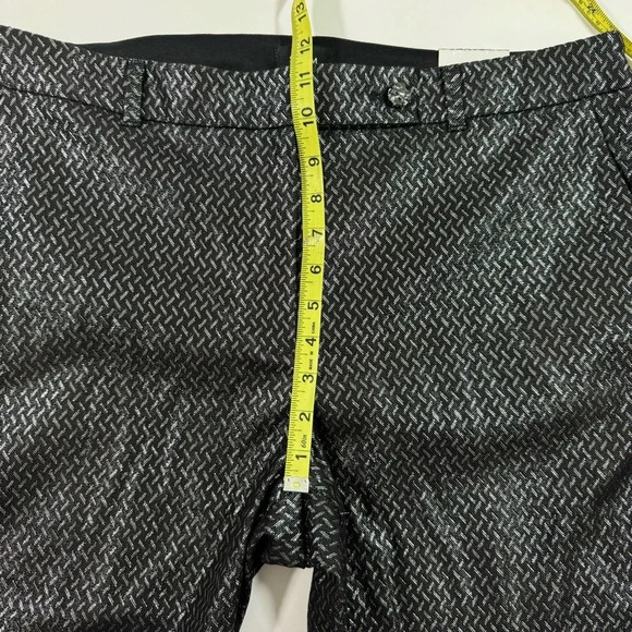 New White House Black Market The Slim Ankle Pants Metallic Black - Picture 6 of 9